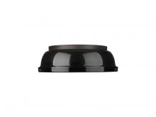  3602-14 RBZ-BK - Duncan 14" Flush Mount in Rubbed Bronze with Black